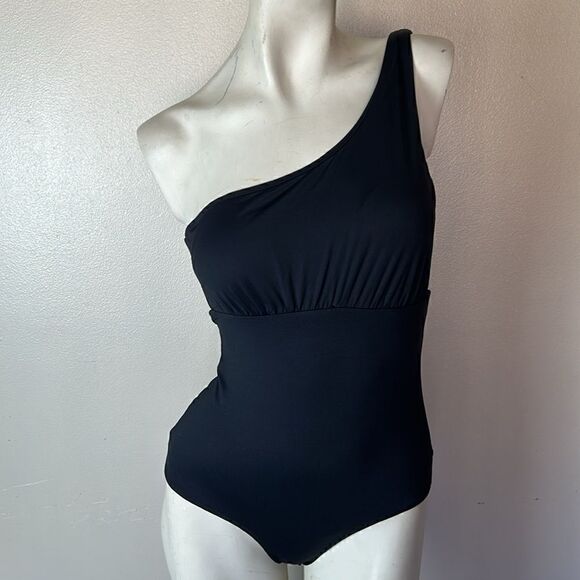 BLUMOSS Maillot black one shoulder LUXURY swimwear bathing suit extra small XS - Picture 8 of 9